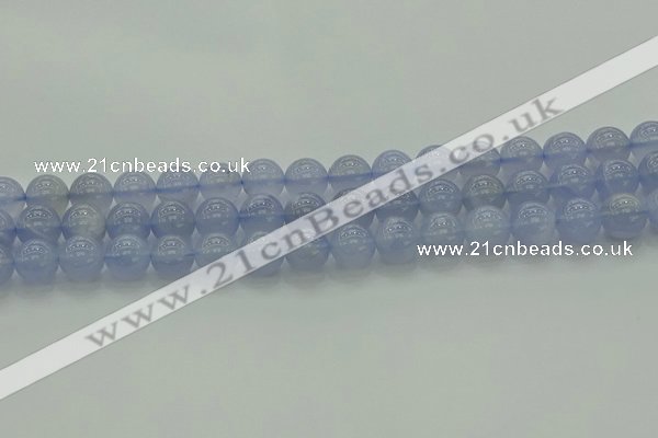 CBC453 15.5 inches 10mm round blue chalcedony beads wholesale