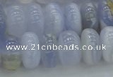 CBC473 15.5 inches 7*12mm rondelle blue chalcedony beads