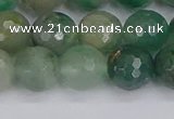 CBC702 15.5 inches 8mm faceted round African green chalcedony beads