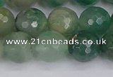 CBC703 15.5 inches 10mm faceted round African green chalcedony beads