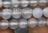 CBC718 15.5 inches 4mm round blue chalcedony gemstone beads