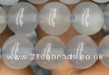 CBC732 15.5 inches 8mm round blue chalcedony beads wholesale