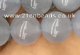 CBC734 15.5 inches 12mm round blue chalcedony beads wholesale