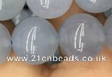 CBC735 15.5 inches 14mm round blue chalcedony beads wholesale