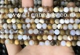 CBC800 15.5 inches 4mm round natural polka dot chalcedony beads