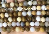 CBC803 15.5 inches 10mm round natural polka dot chalcedony beads