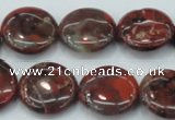 CBD06 15.5 inches 20mm flat round brecciated jasper gemstone beads