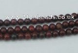 CBD10 15.5 inches 4mm round brecciated jasper gemstone beads