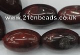 CBD11 15.5 inches 15*25mm rice brecciated jasper gemstone beads