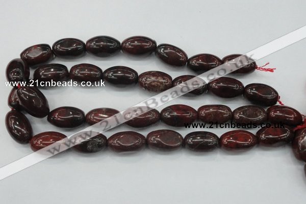 CBD11 15.5 inches 15*25mm rice brecciated jasper gemstone beads