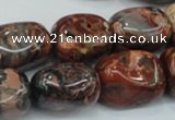 CBD14 15.5 inches 14*22mm nugget brecciated jasper gemstone beads