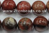 CBD24 15.5 inches 17mm round brecciated jasper gemstone beads