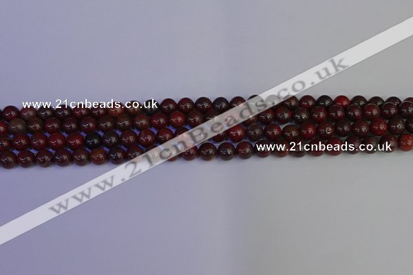 CBD350 15.5 inches 4mm round poppy jasper beads wholesale