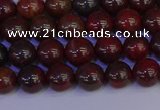 CBD351 15.5 inches 6mm round poppy jasper beads wholesale