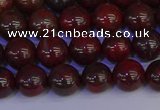 CBD352 15.5 inches 8mm round poppy jasper beads wholesale