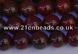 CBD353 15.5 inches 10mm round poppy jasper beads wholesale