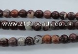 CBD60 15.5 inches 6mm round brecciated jasper gemstone beads