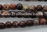 CBD61 15.5 inches 8mm round brecciated jasper gemstone beads