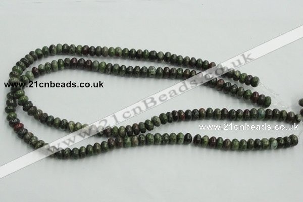 CBG03 15.5 inches 5*8mm rondelle bronze green gemstone beads