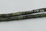 CBG07 15.5 inches 4*6mm cylinder bronze green gemstone beads