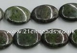 CBG15 15.5 inches 15*20mm oval bronze green gemstone beads wholesale