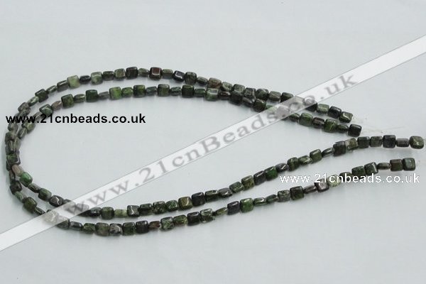 CBG16 15.5 inches 6*6mm square bronze green gemstone beads wholesale