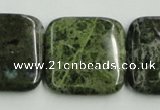 CBG18 15.5 inches 30*30mm square bronze green gemstone beads wholesale