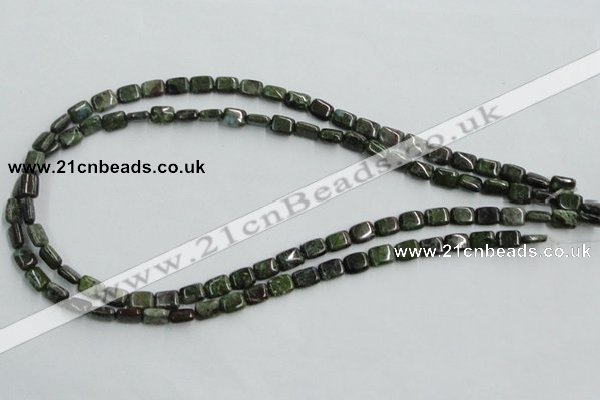 CBG19 15.5 inches 6*8mm rectangle bronze green gemstone beads