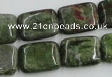 CBG20 15.5 inches 15*20mm rectangle bronze green gemstone beads