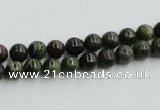 CBG22 15.5 inches 4mm round bronze green gemstone beads wholesale