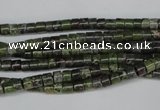 CBG74 15.5 inches 3*4mm heishi bronze green gemstone beads