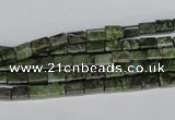 CBG76 15.5 inches 4*6mm cuboid bronze green gemstone beads