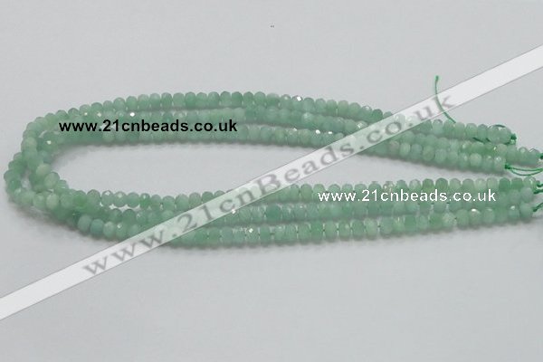 CBJ01 15.5 inches 4*6mm faceted rondelle jade beads wholesale