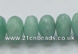 CBJ04 15.5 inches 10*16mm faceted rondelle jade beads wholesale