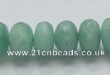 CBJ04 15.5 inches 10*16mm faceted rondelle jade beads wholesale