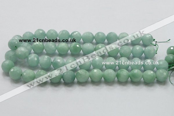 CBJ09 15.5 inches 16mm faceted round jade beads wholesale