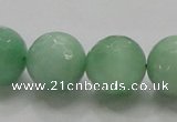 CBJ10 15.5 inches 18mm faceted round jade beads wholesale