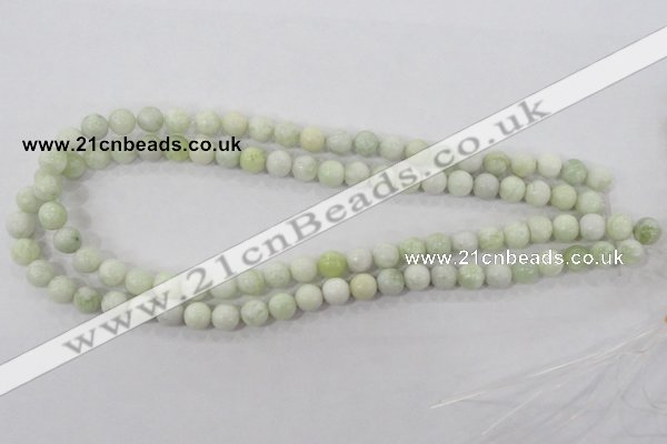 CBJ203 15.5 inches 8mm round butter jade beads wholesale