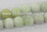 CBJ205 15.5 inches 12mm round butter jade beads wholesale