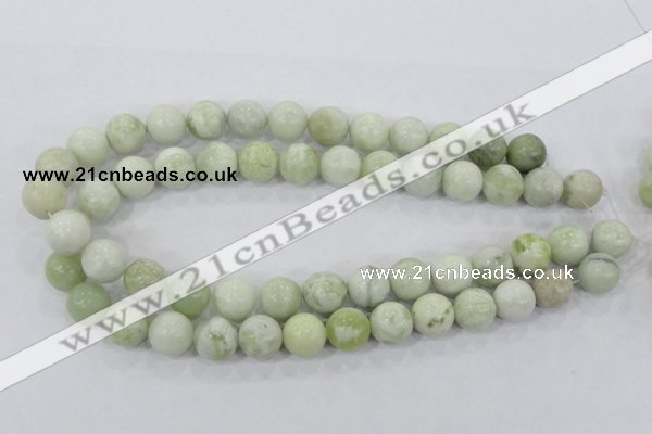 CBJ206 15.5 inches 14mm round butter jade beads wholesale