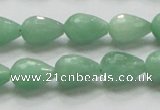 CBJ21 15.5 inches 10*14mm faceted teardrop jade beads wholesale