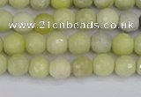 CBJ210 15.5 inches 4mm faceted round Australia butter jade beads