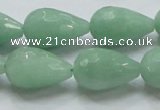 CBJ23 15.5 inches 13*22mm faceted teardrop jade beads wholesale