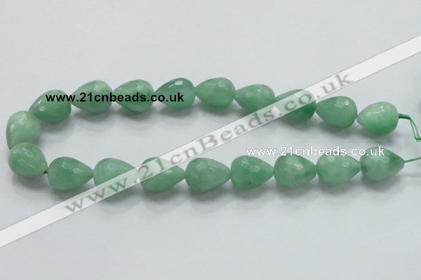 CBJ24 15.5 inches 16*20mm faceted teardrop jade beads wholesale