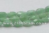 CBJ27 15.5 inches 6*10mm faceted oval jade beads wholesale