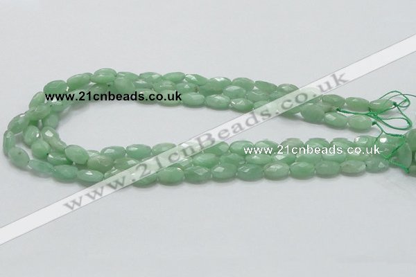 CBJ28 15.5 inches 8*12mm faceted oval jade beads wholesale