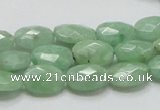 CBJ29 15.5 inches 10*14mm faceted oval jade beads wholesale