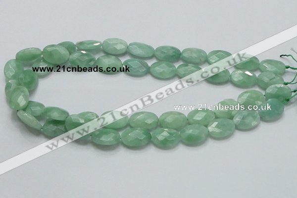 CBJ30 15.5 inches 13*18mm faceted oval jade beads wholesale