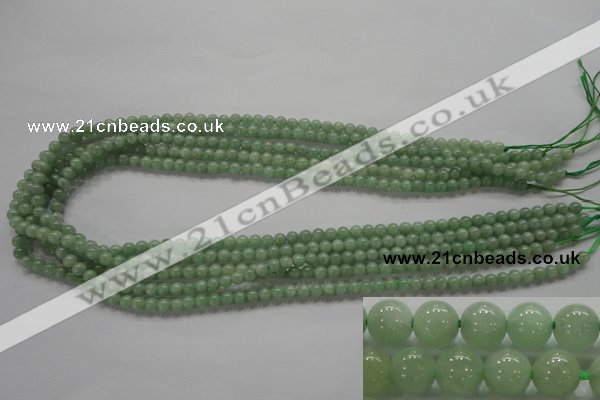 CBJ325 15.5 inches 4mm round AA grade natural jade beads