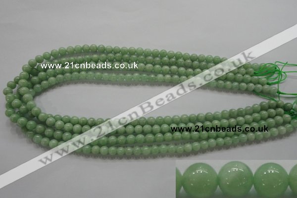 CBJ326 15.5 inches 6mm round AA grade natural jade beads